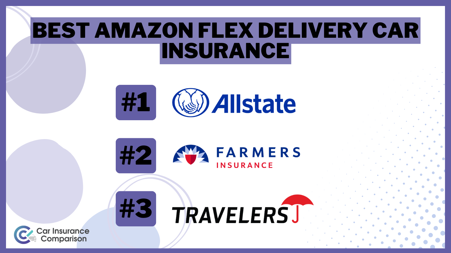 Best Amazon Flex Delivery Car Insurance: Allstate, Farmers, and Travelers