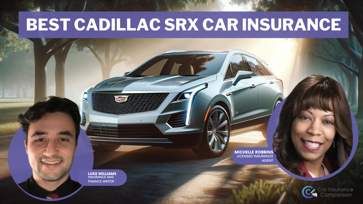 Best Cadillac SRX Car Insurance: Geico, USAA, and Allstate.