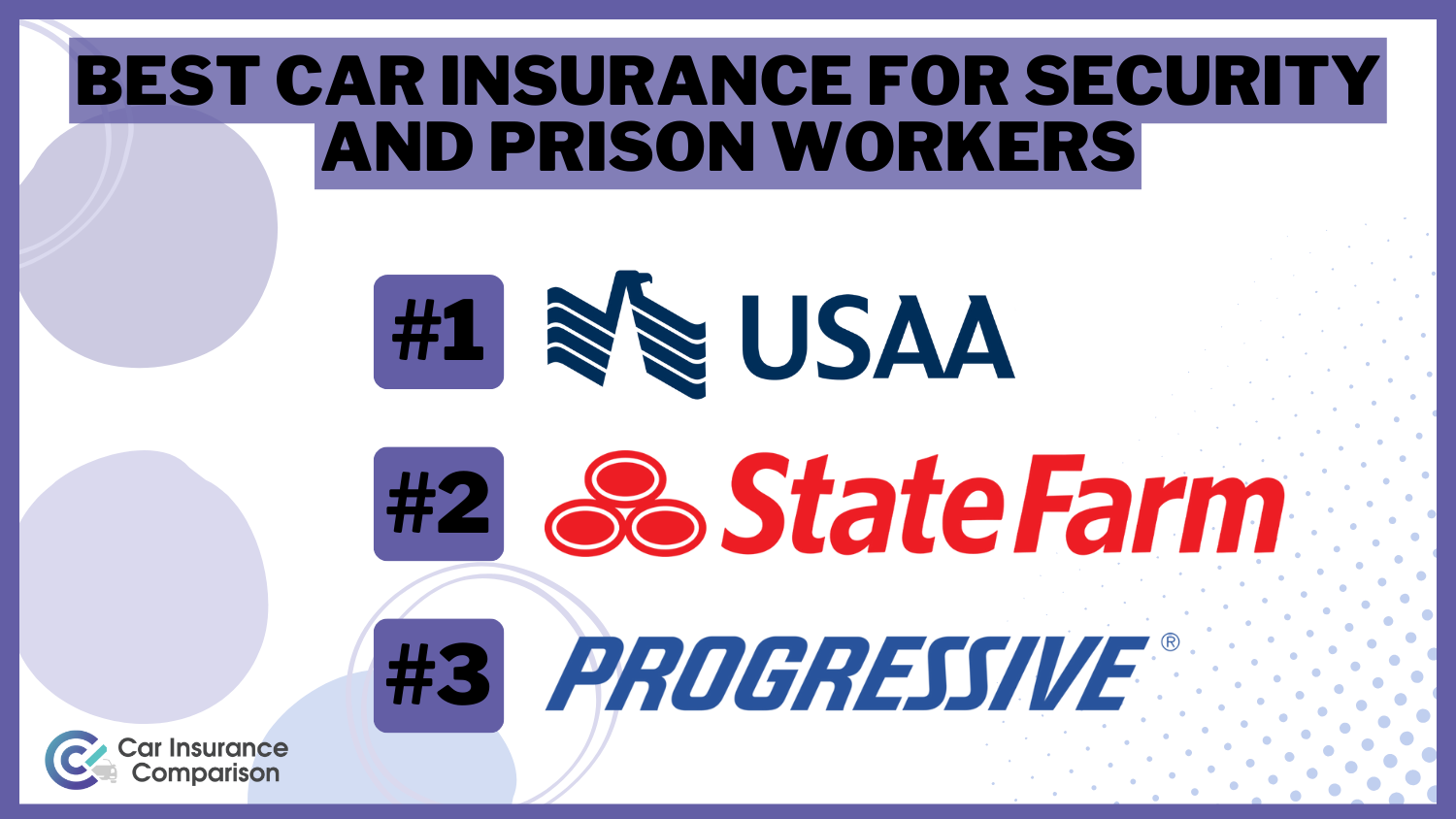 Best Car Insurance for Security and Prison Workers in 2024 (Top 10 Companies)