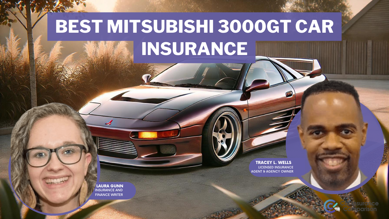 Best Mitsubishi 3000GT Car Insurance: Geico, State Farm, and Progressive.