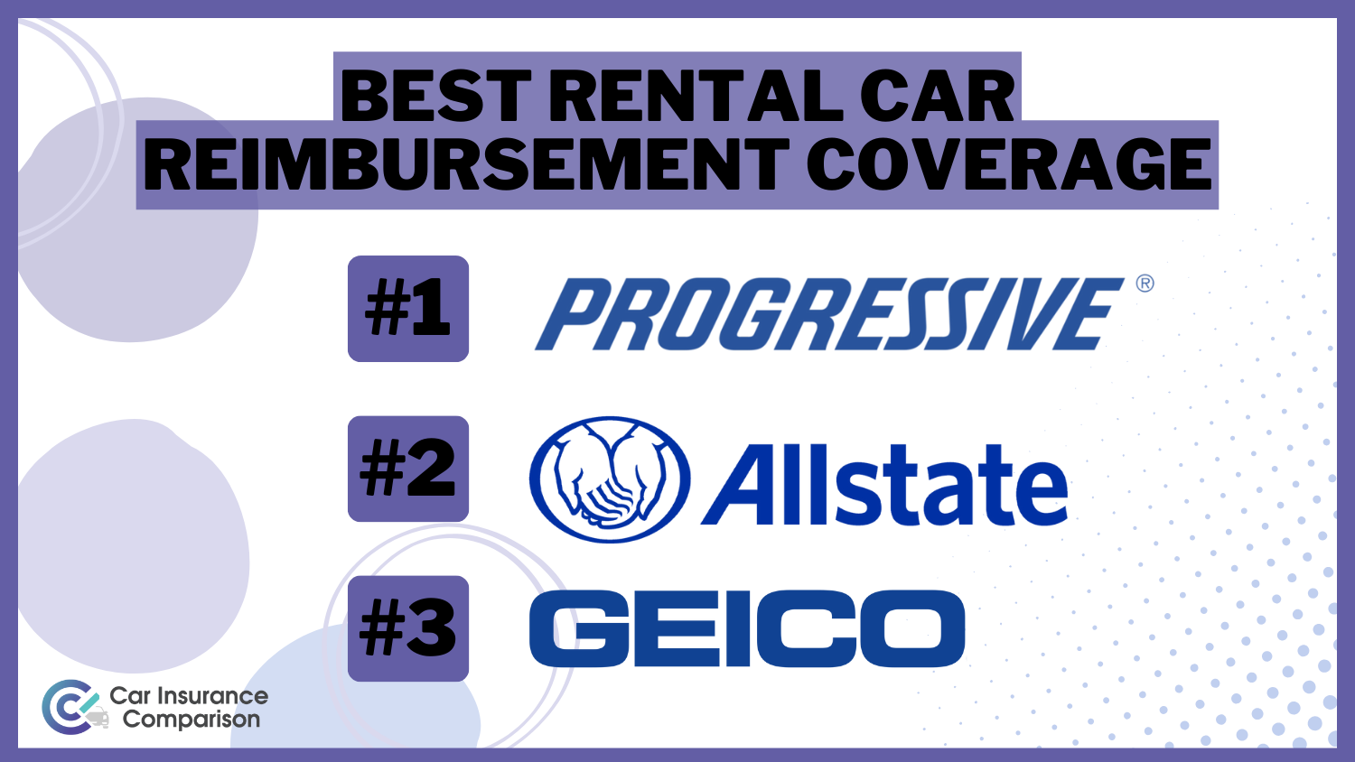 Best Rental Car Reimbursement Coverage-Progressive, Allstate, Geico