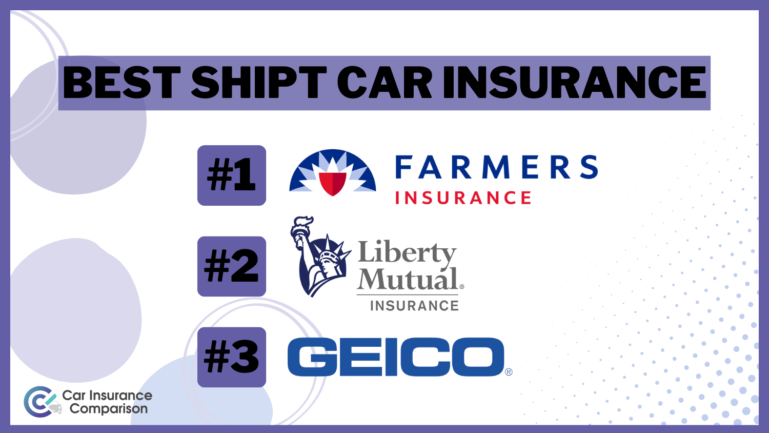 Best Shipt Car Insurance: Farmers, Liberty Mutual, and Geico