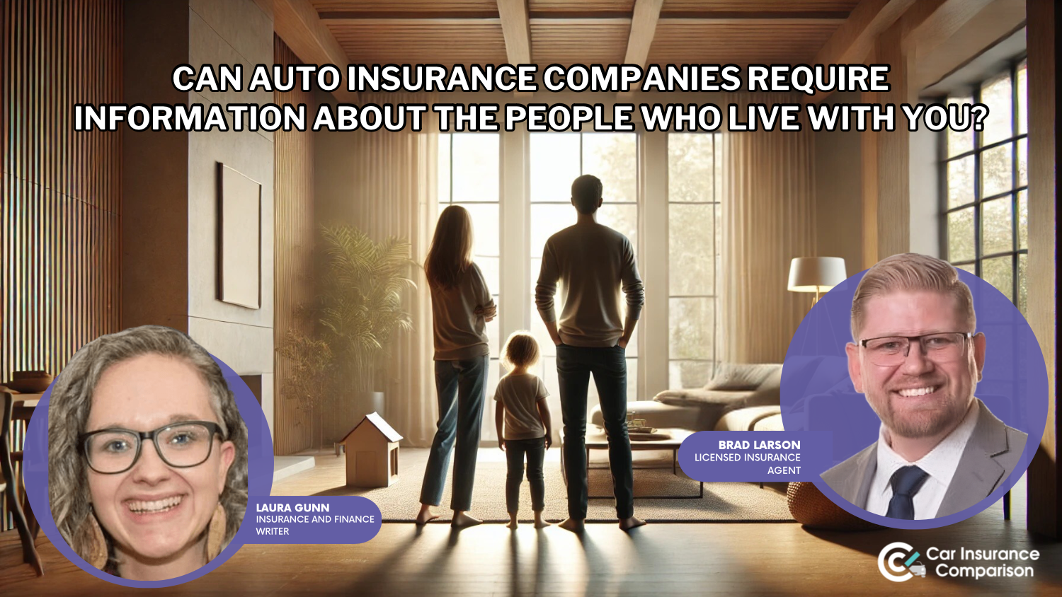 Can car insurance companies require information about the people who live with you?