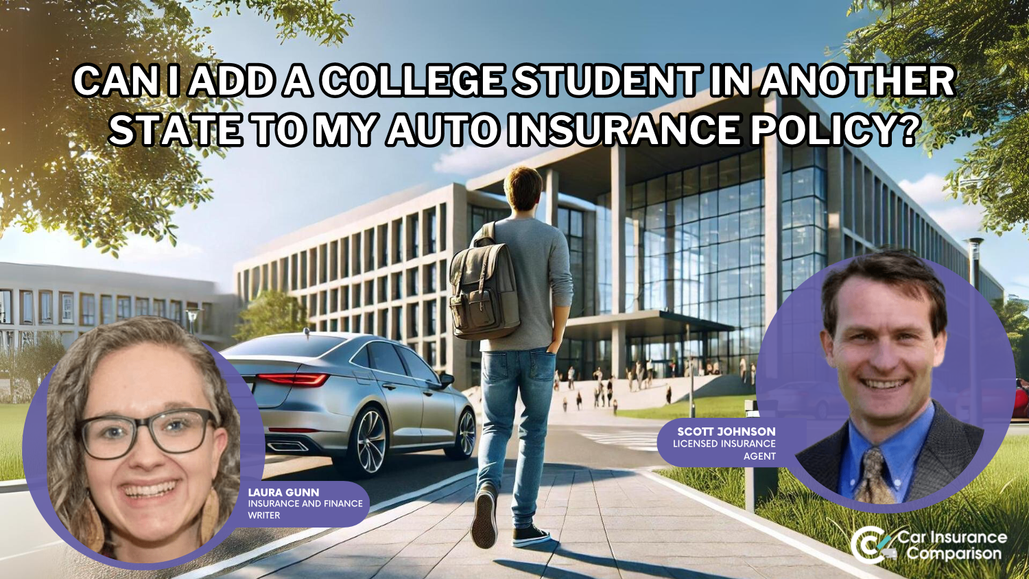 Can I add a college student in another state to my car insurance policy?