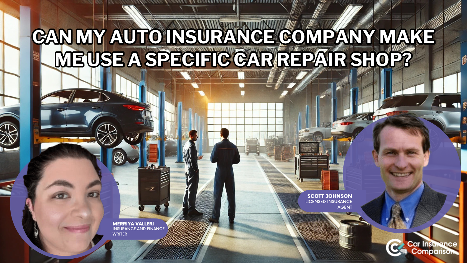 Can my car insurance company make me use a specific car repair shop?