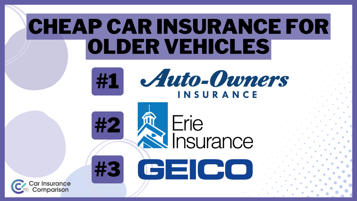 Cheap Car Insurance for Older Vehicles - Auto-Owners, Erie, Geico