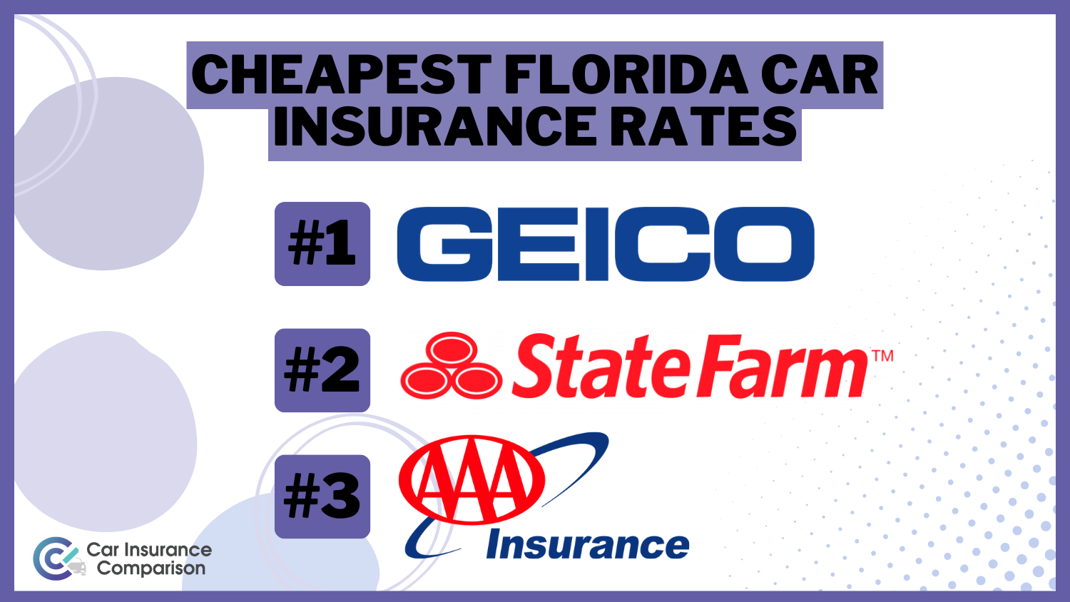 Cheapest Florida Car Insurance Rates: Geico, State Farm, AAA