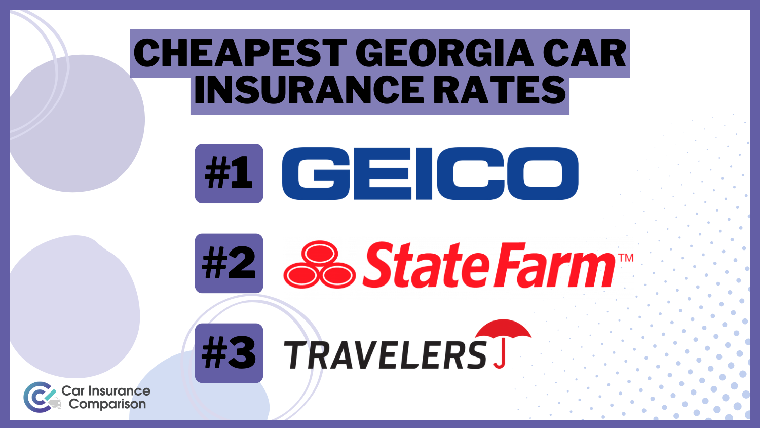 Cheapest Georgia Car Insurance Rates: Geico, State Farm, and Travelers