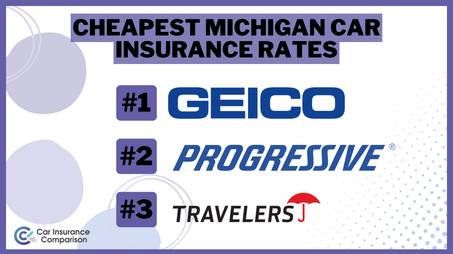 Cheapest Michigan Car Insurance Rates: Geico, Progressive, Travelers