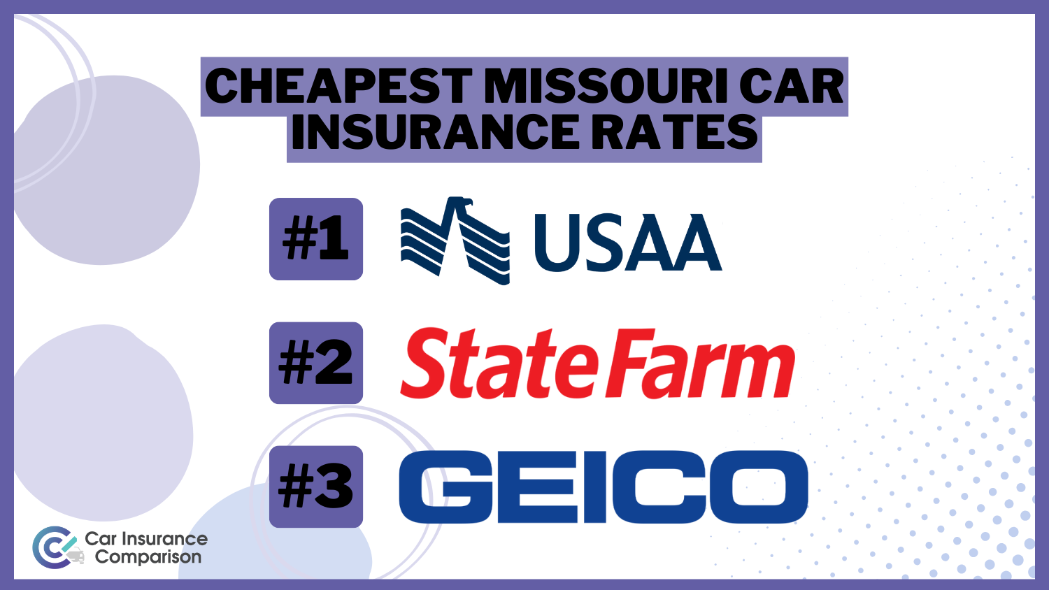 Cheapest Missouri Car Insurance Rates: USAA, State Farm, Geico