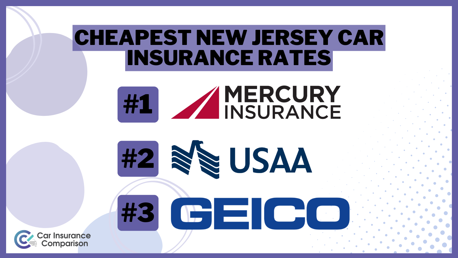 Cheapest New Jersey Car Insurance Rates in 2024 (Top 10 Companies for Savings!)