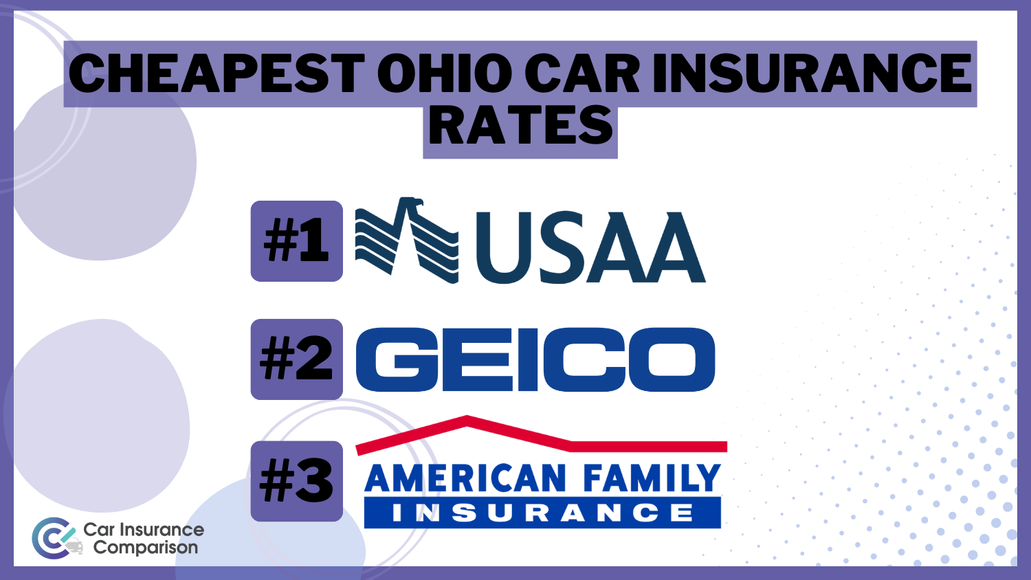 USAA, Geico, American Family: Cheapest Ohio Car Insurance Rates