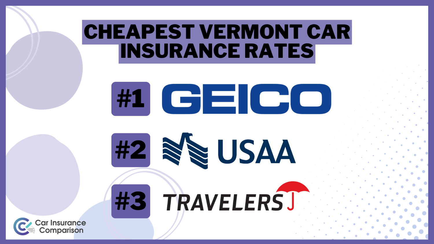 Cheapest Vermont Car Insurance Rates: Geico, USAA, Travelers
