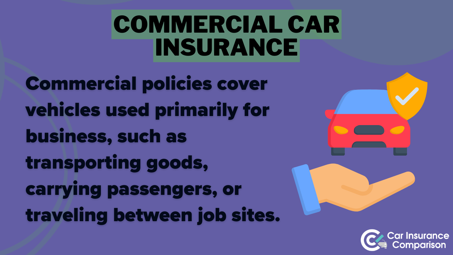 Commercial Car Insurance Definition Card: How to Insure a Commercial Vehicle for Personal Use