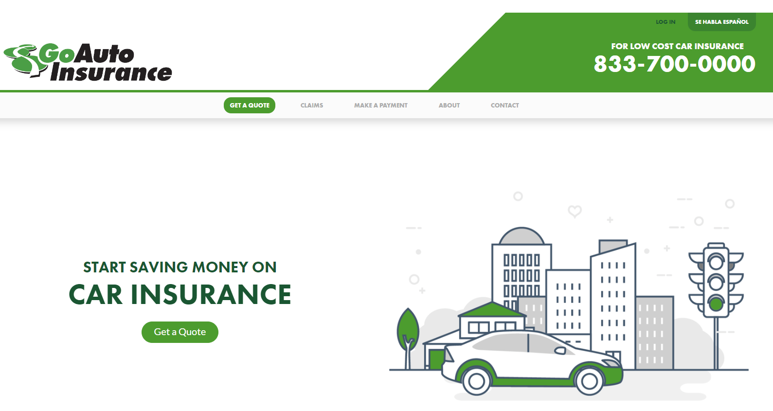 GoAuto Homepage: GoAuto Car Insurance Review