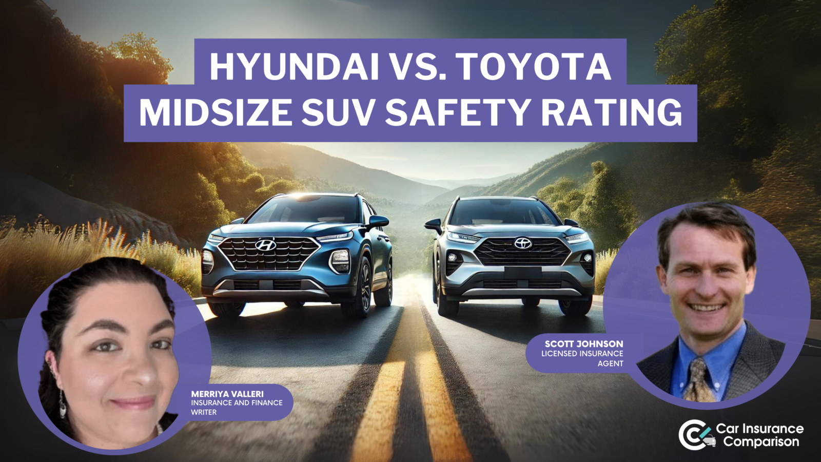 Hyundai vs. Toyota midsize SUV safety rating