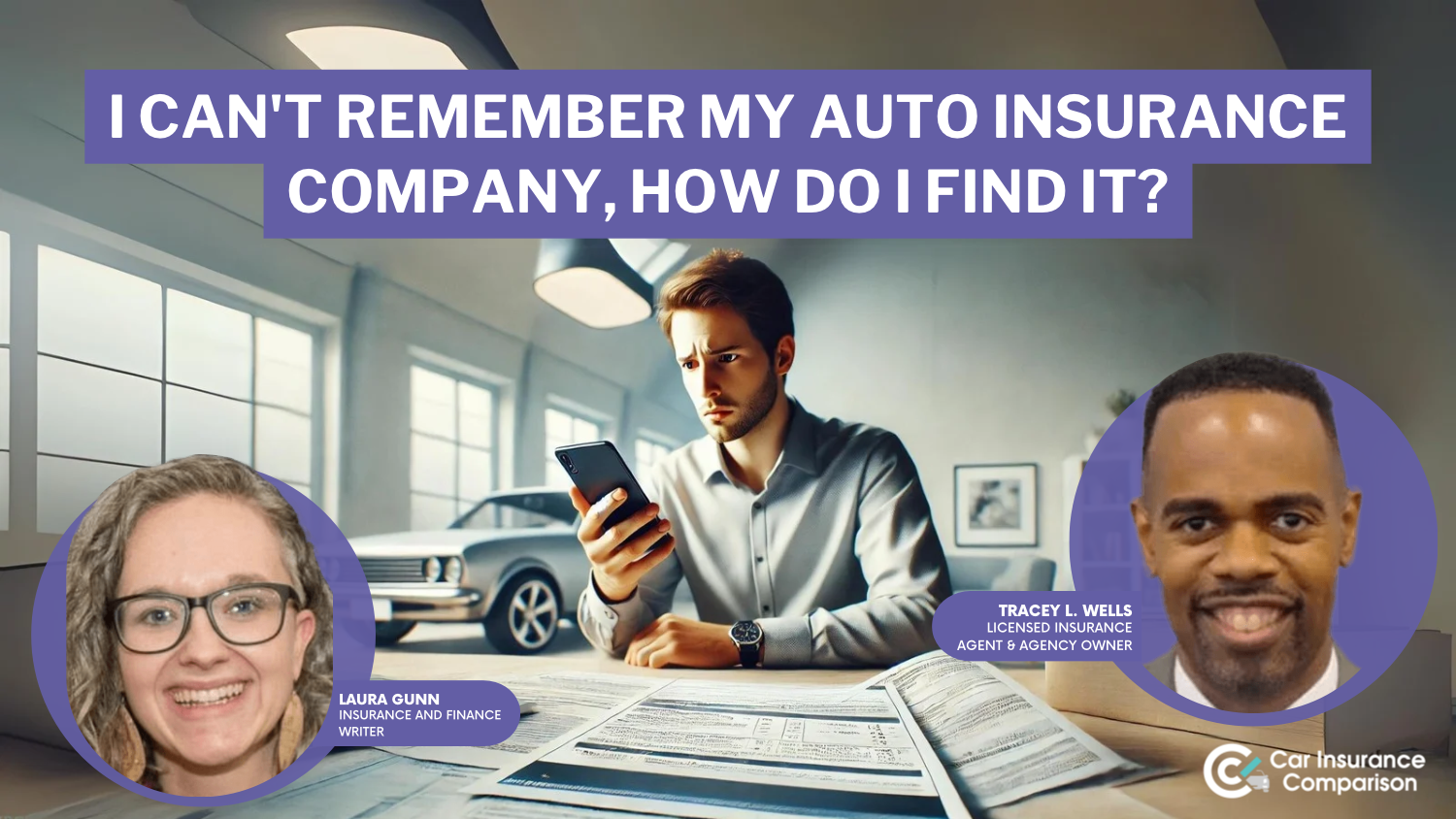 I can’t remember my car insurance company, how do I find it?