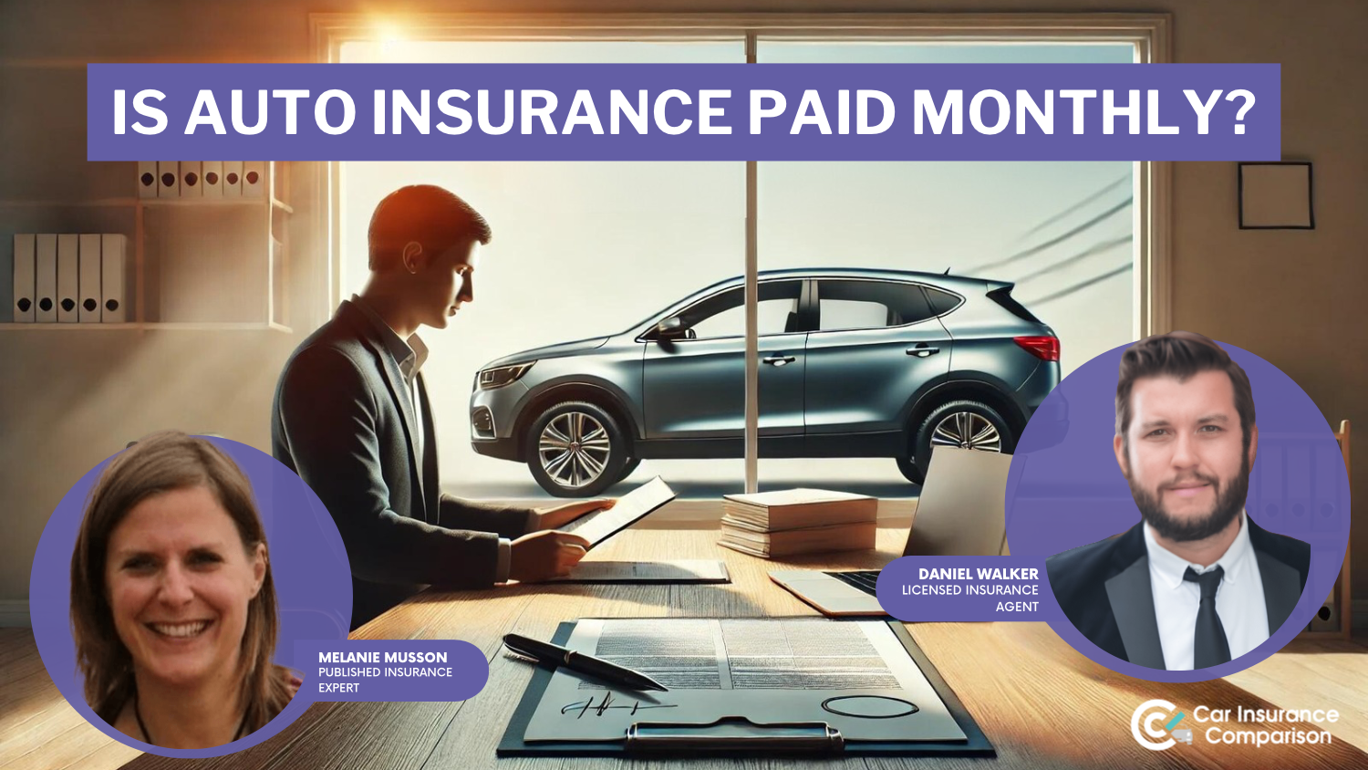 is auto insurance paid monthly?