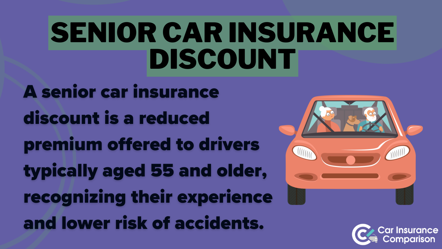 Best Car Insurance Discounts for Drivers Over 55 Definition Card