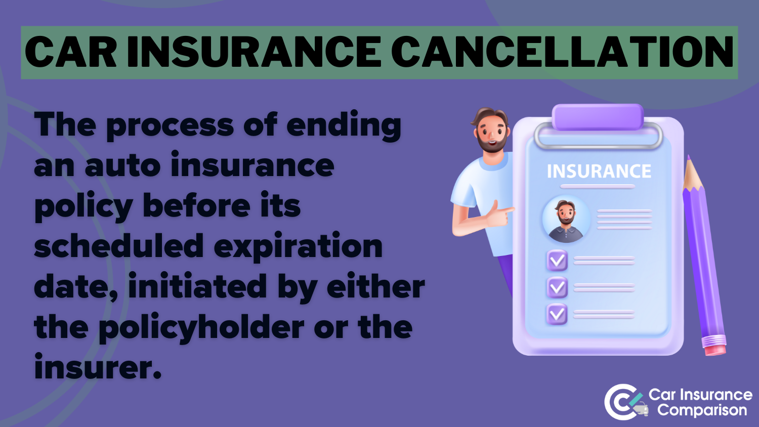 Car Insurance Cancellation Definition Card: How to Write a Car Insurance Cancellation Letter