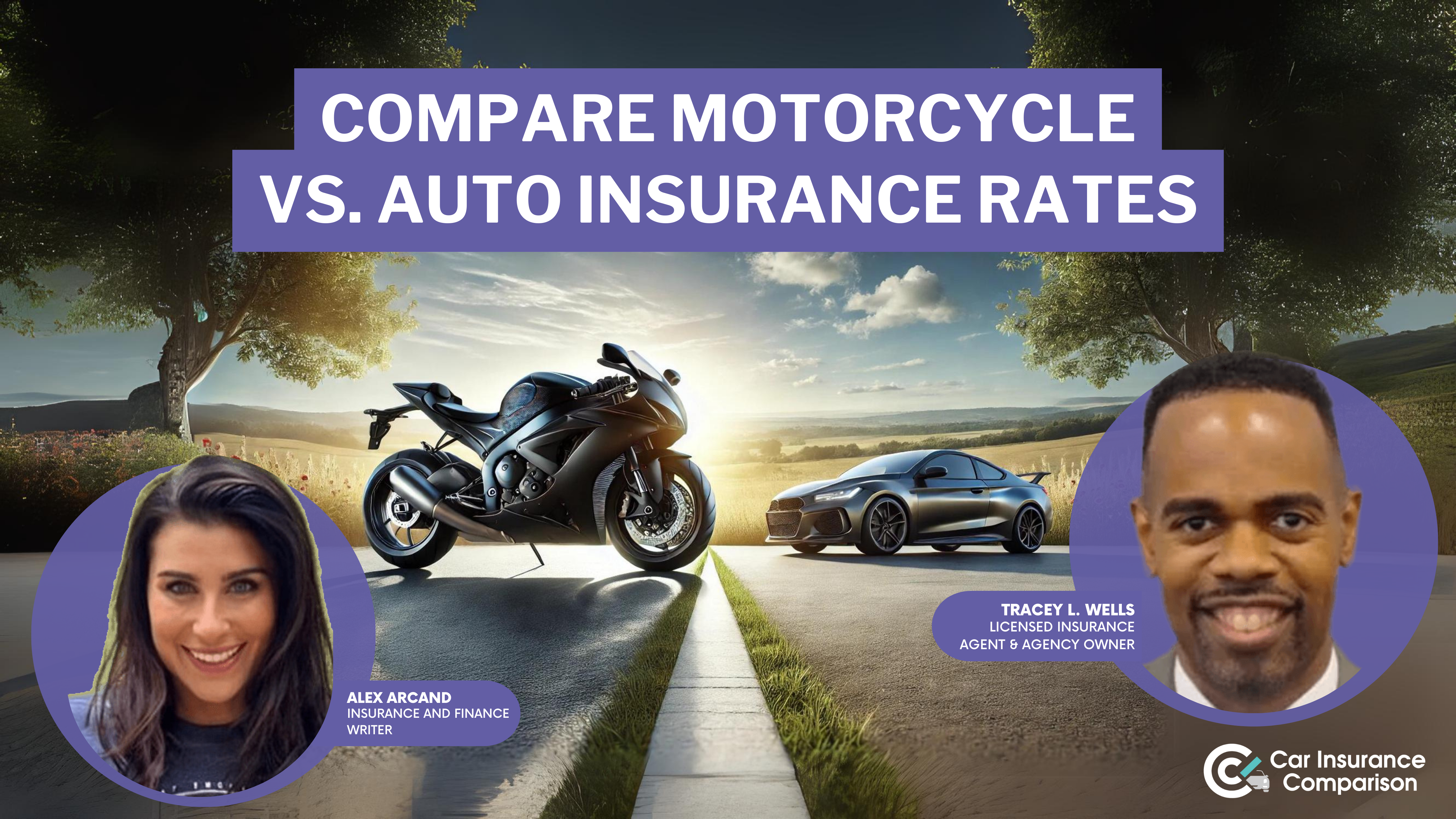 Compare Motorcycle vs. Car Insurance Rates [2025]