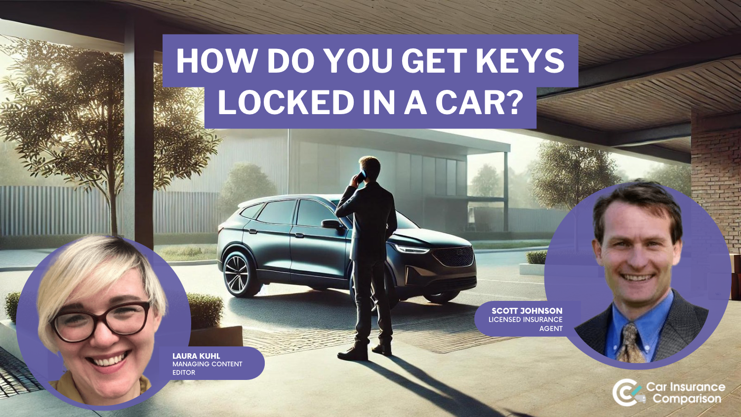 How do you get keys locked in a car?