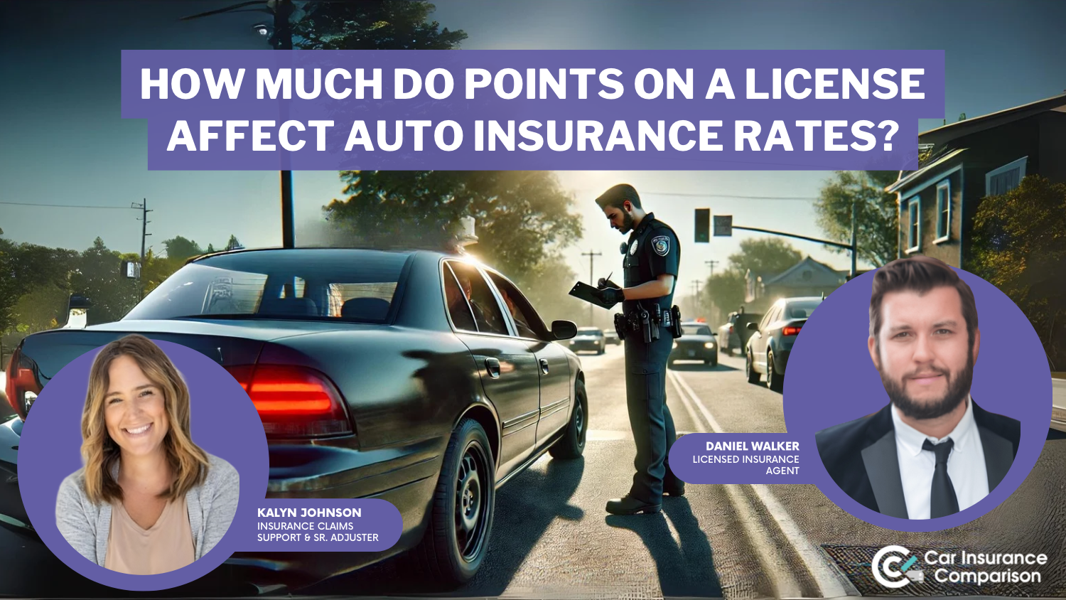 How much do points on a license affect car insurance rates?