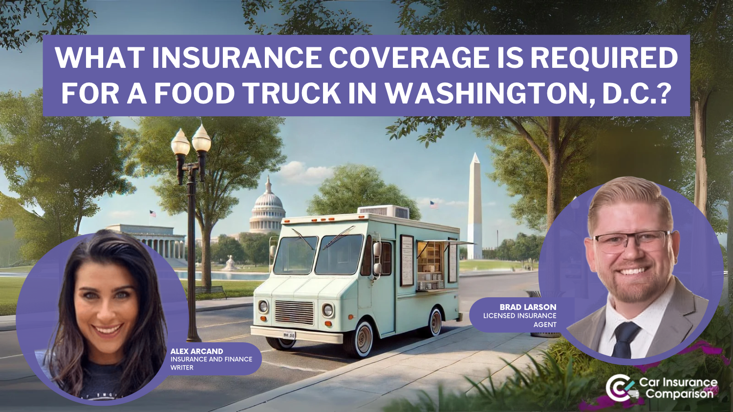 What insurance coverage is required for a food truck in Washington, D.C.?